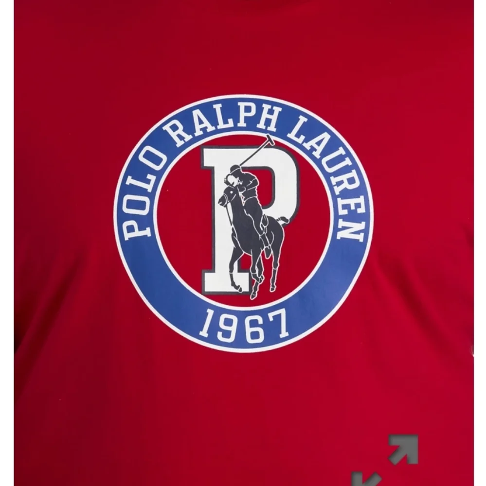 Polo by Ralph Lauren Circle Logo And Signature Pony Red Tee Shirt